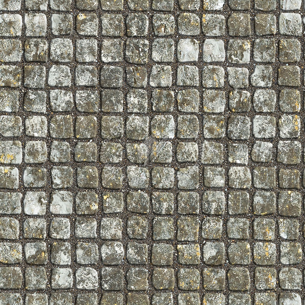 Textures   -   ARCHITECTURE   -   ROADS   -   Paving streets   -   Damaged cobble  - Dirt street paving cobblestone texture seamless 07478 (seamless)