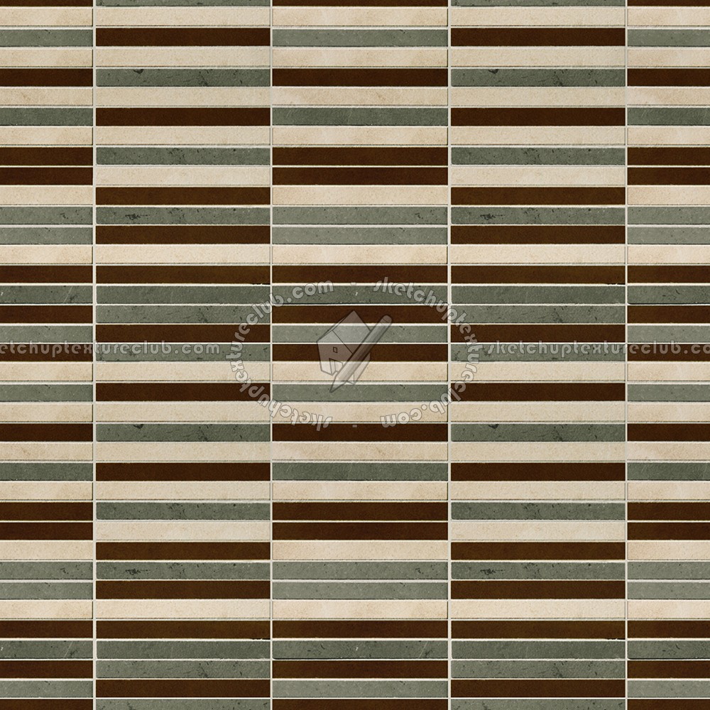 Textures - ARCHITECTURE - TILES INTERIOR - Mosaico - Striped - Mosaico striped tiles texture seamless 15738 (seamless)
