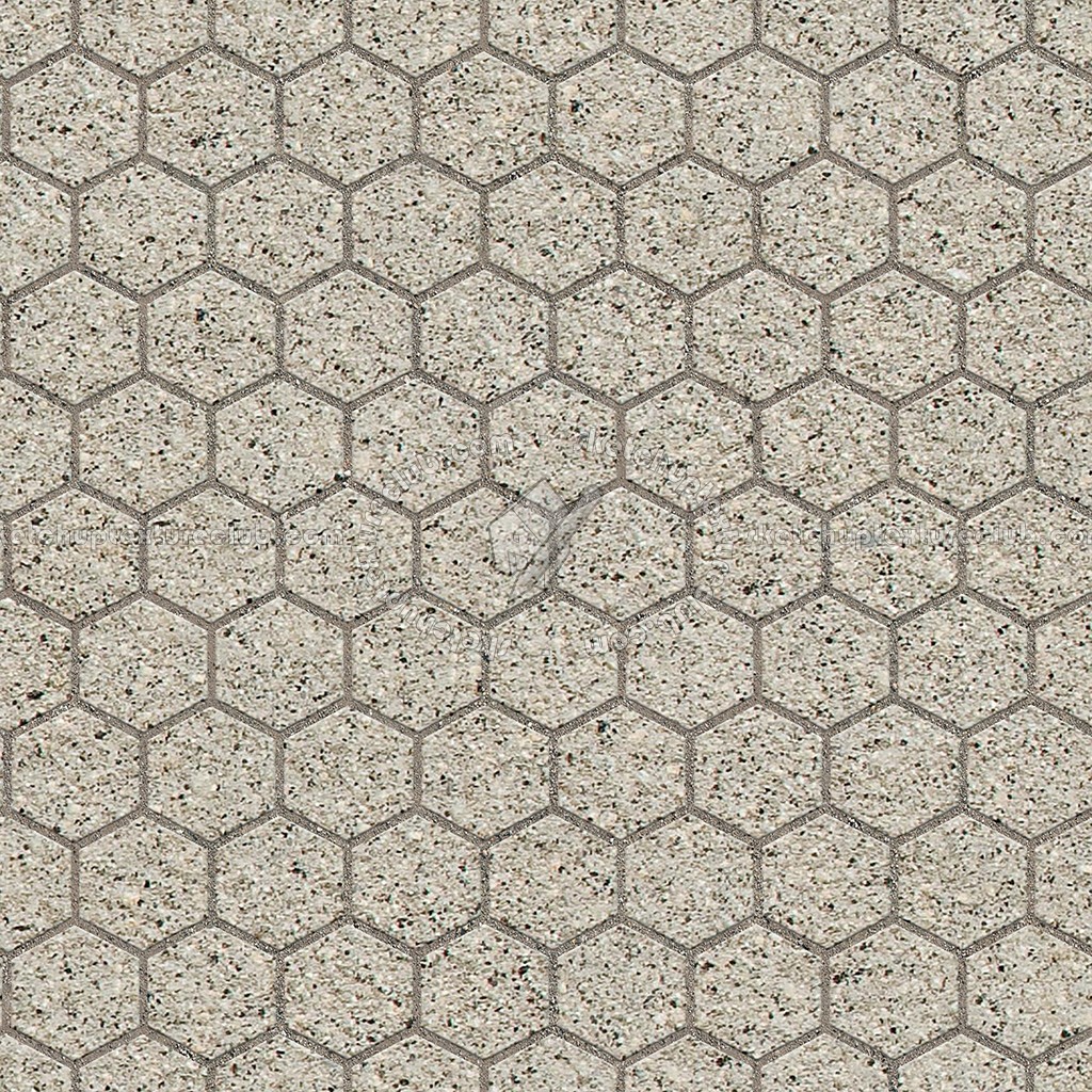 Textures   -   ARCHITECTURE   -   PAVING OUTDOOR   -   Hexagonal  - Stone paving outdoor hexagonal texture seamless 06017 (seamless)