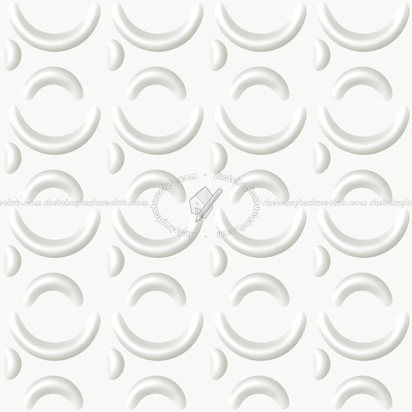 Textures   -   ARCHITECTURE   -   DECORATIVE PANELS   -   3D Wall panels   -   White panels  - White interior 3D wall panel texture seamless 02963 (seamless)