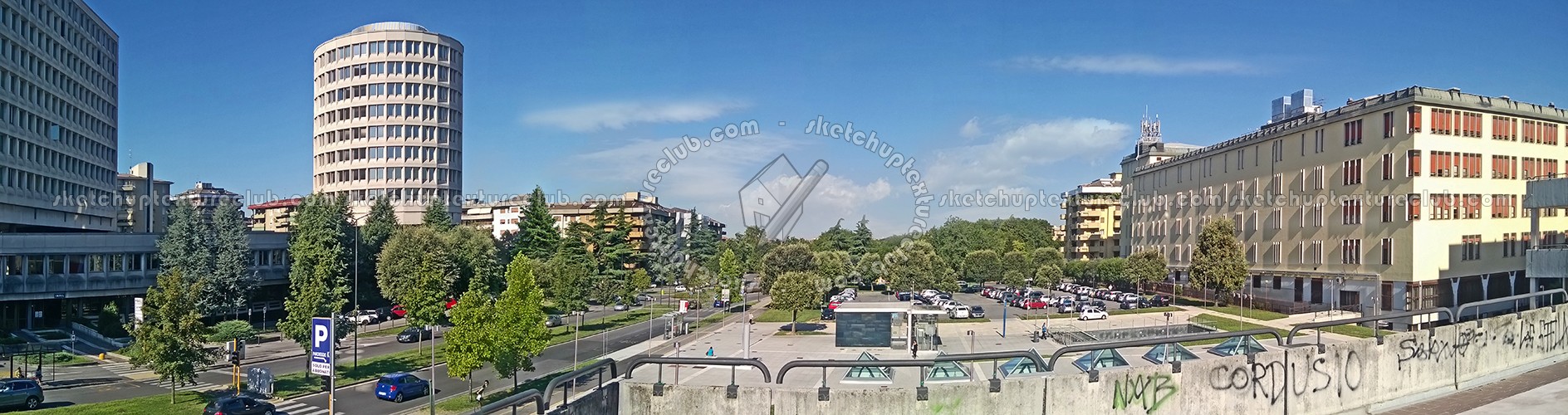 Textures   -   BACKGROUNDS &amp; LANDSCAPES   -   CITY &amp; TOWNS  - Brescia italy city square landscape 17602