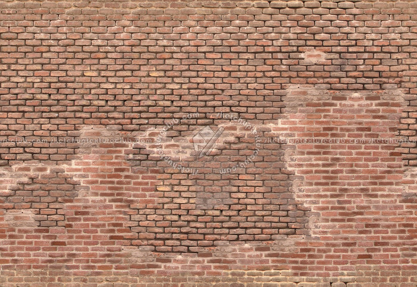 Textures   -   ARCHITECTURE   -   BRICKS   -   Damaged bricks  - Damaged bricks texture seamless 00138 (seamless)