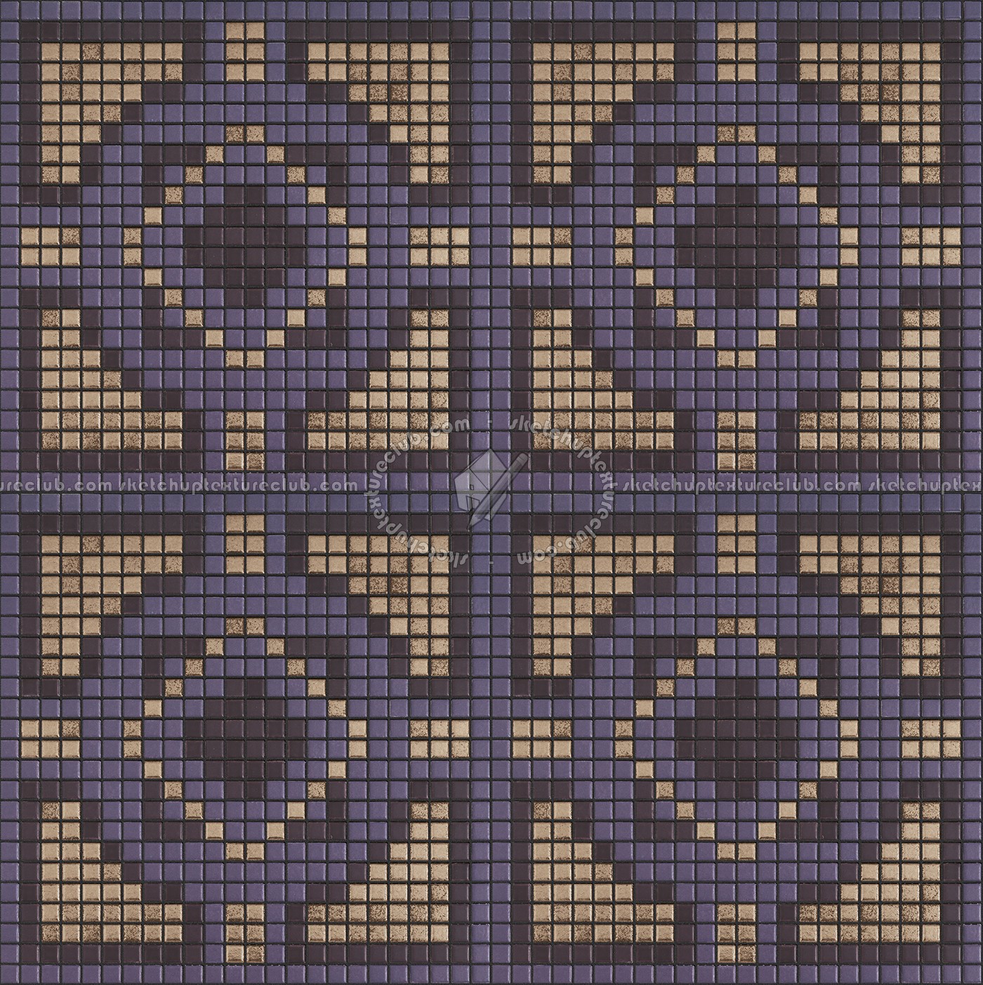 Textures   -   ARCHITECTURE   -   TILES INTERIOR   -   Mosaico   -   Classic format   -   Patterned  - Mosaico patterned tiles texture seamless 15062 (seamless)