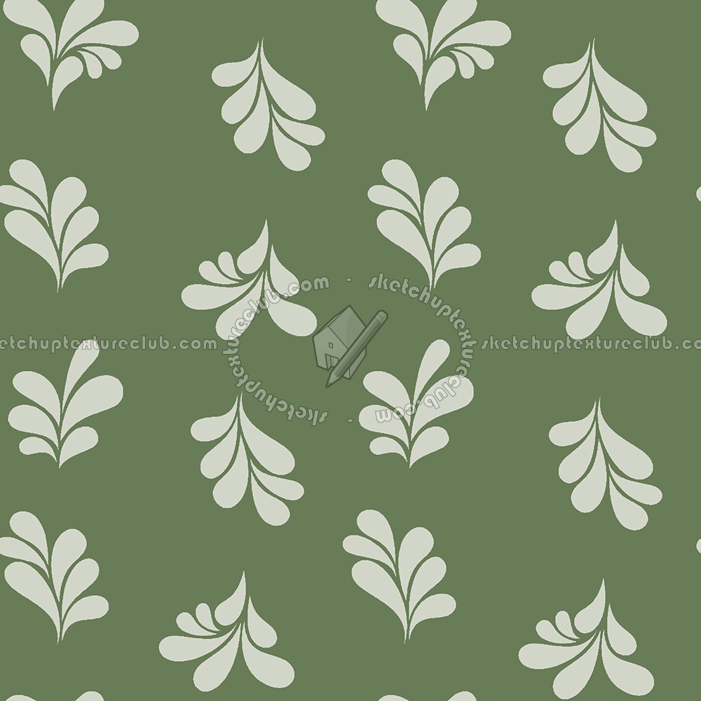 Textures - MATERIALS - WALLPAPER - various patterns - Vintage decorated wallpaper texture seamless 12157 (seamless)