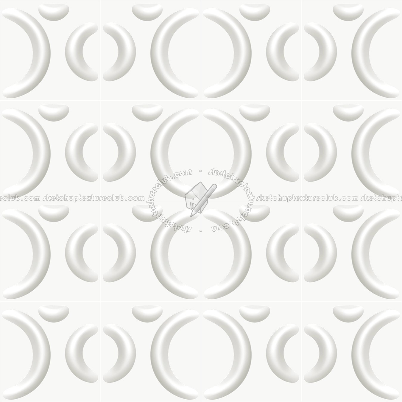 Textures   -   ARCHITECTURE   -   DECORATIVE PANELS   -   3D Wall panels   -   White panels  - White interior 3D wall panel texture seamless 02964 (seamless)