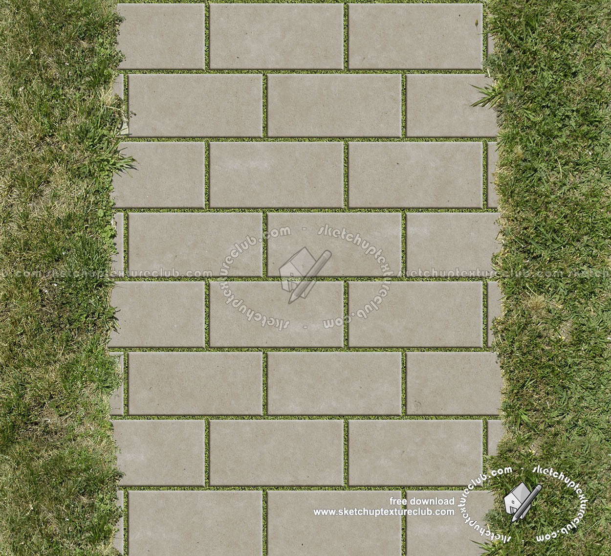 Textures   -   ARCHITECTURE   -   PAVING OUTDOOR   -   Parks Paving  - Concrete park paving texture seamless 18700 (seamless)