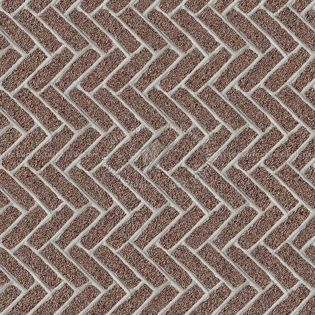 Textures   -   ARCHITECTURE   -   PAVING OUTDOOR   -   Concrete   -   Herringbone  - Concrete paving herringbone outdoor texture seamless 05827 (seamless)