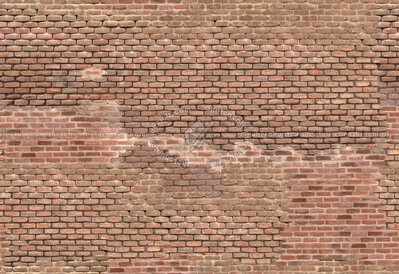 Textures   -   ARCHITECTURE   -   BRICKS   -   Damaged bricks  - Damaged bricks texture seamless 00139 (seamless)