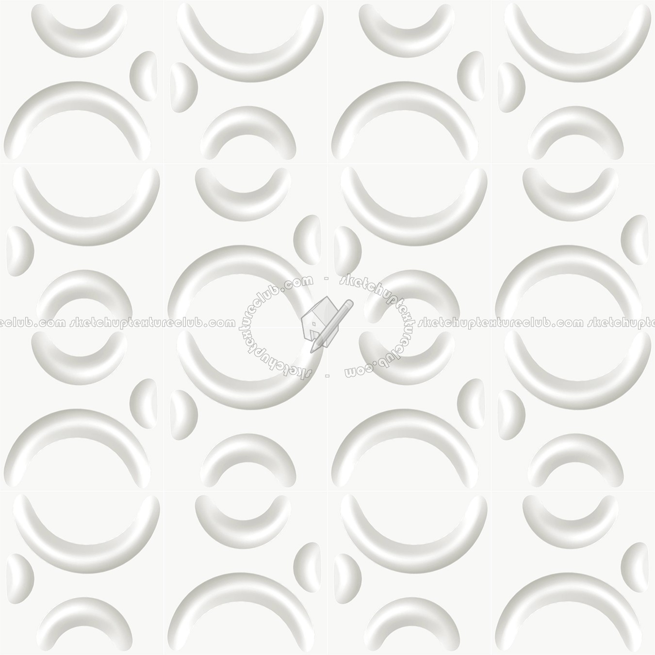 Textures   -   ARCHITECTURE   -   DECORATIVE PANELS   -   3D Wall panels   -   White panels  - White interior 3D wall panel texture seamless 02965 (seamless)