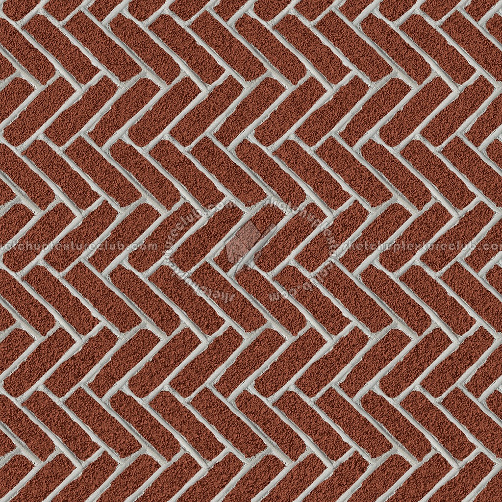 Textures   -   ARCHITECTURE   -   PAVING OUTDOOR   -   Concrete   -   Herringbone  - Concrete paving herringbone outdoor texture seamless 05828 (seamless)