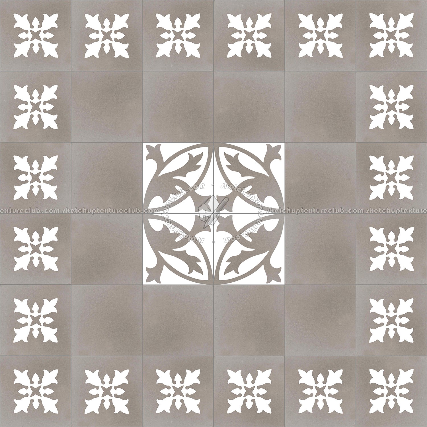 Textures   -   ARCHITECTURE   -   TILES INTERIOR   -   Cement - Encaustic   -   Encaustic  - Traditional encaustic cement ornate tile texture seamless 13473 (seamless)