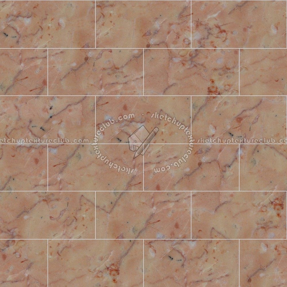 Textures - ARCHITECTURE - TILES INTERIOR - Marble tiles - Pink - Valencia rose floor marble tile texture seamless 14542 (seamless)