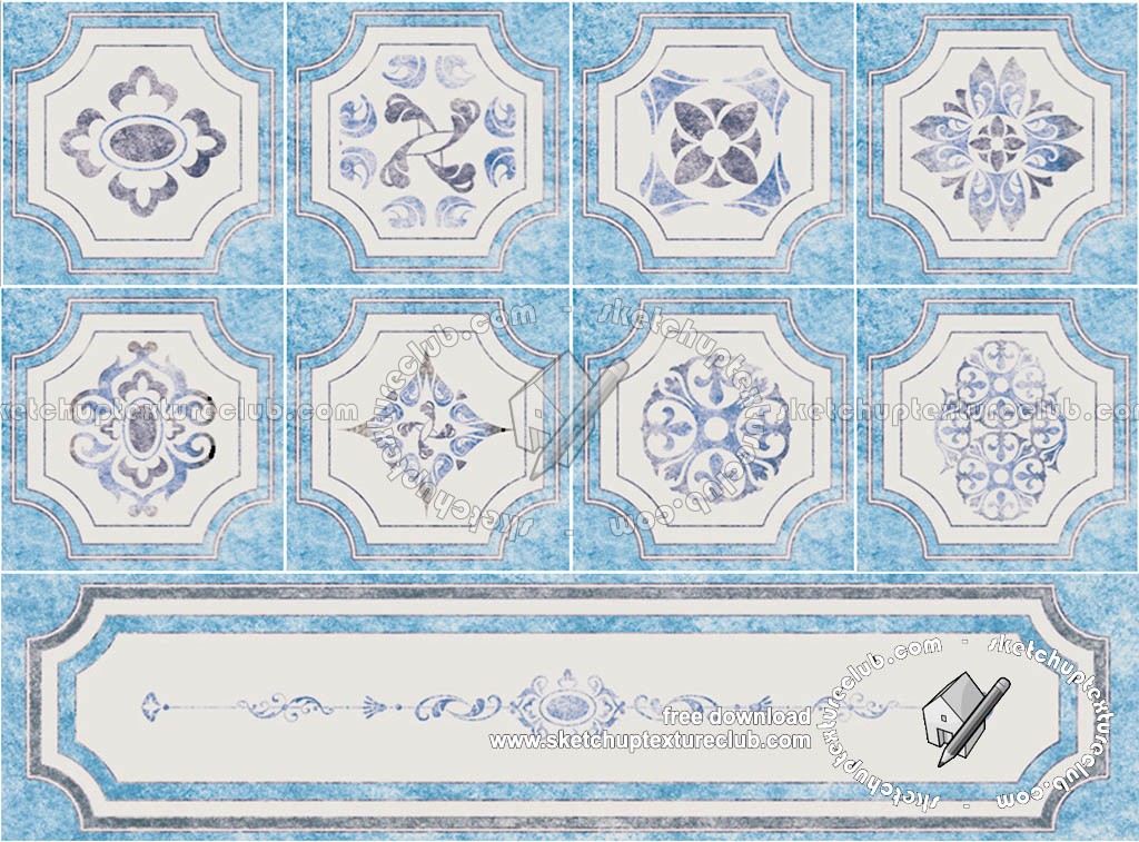 Textures - ARCHITECTURE - TILES INTERIOR - Ornate tiles - Geometric patterns - Ceramic floor tile geometric patterns texture seamless 18898 (seamless)
