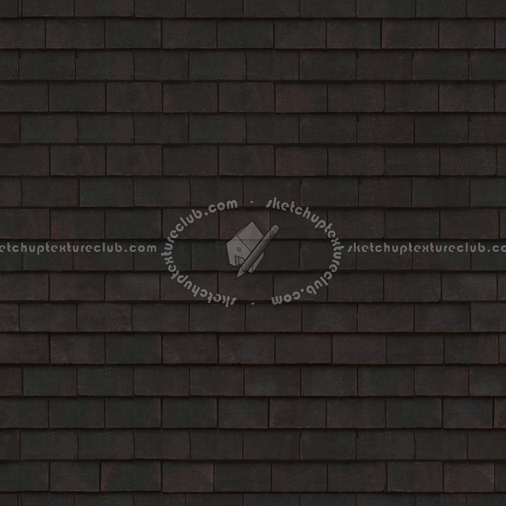 Textures - ARCHITECTURE - ROOFINGS - Flat roofs - Old Paris flat clay roof tiles texture seamless 03558 (seamless)