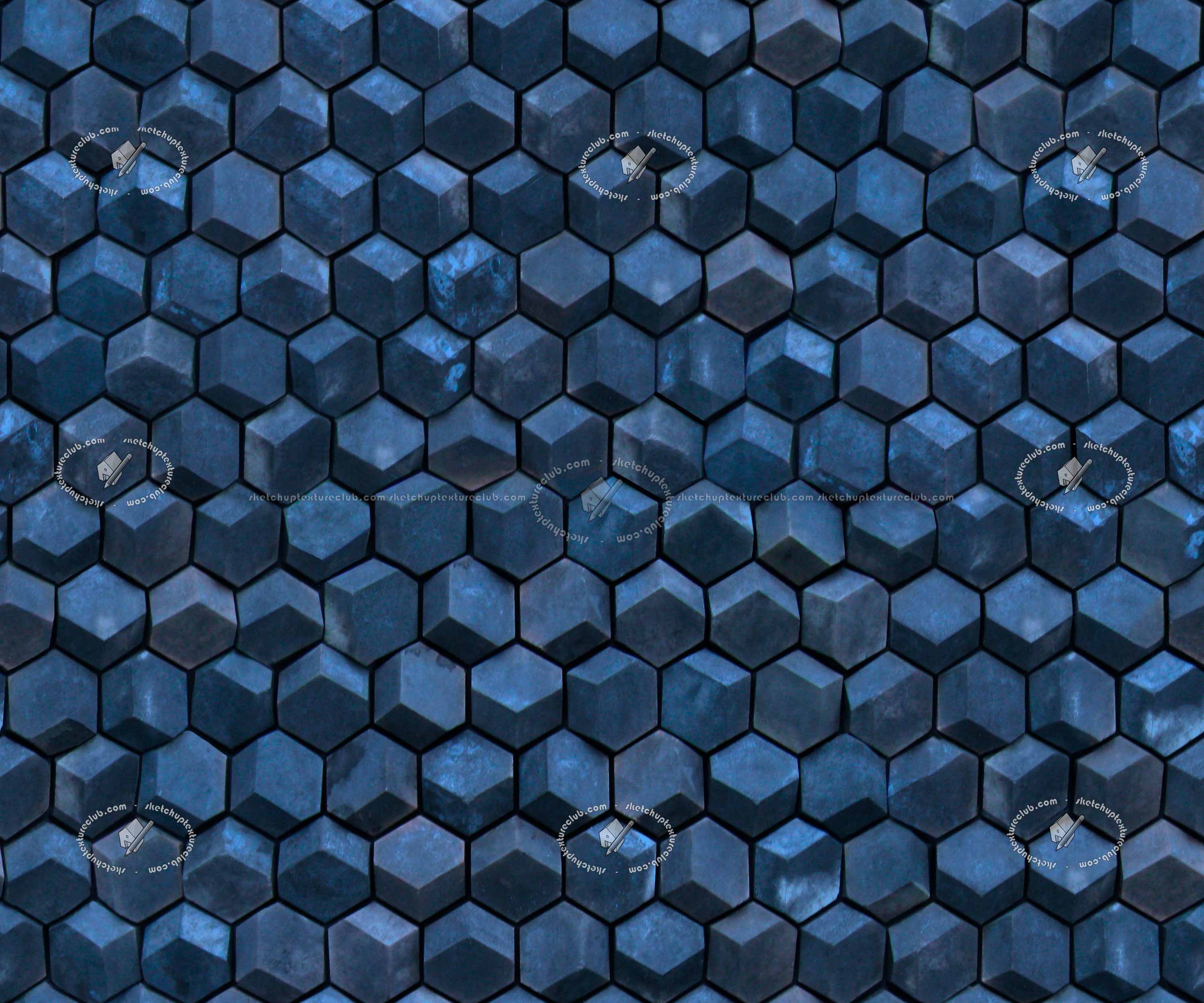 Textures   -   ARCHITECTURE   -   TILES INTERIOR   -   Hexagonal mixed  - Tadao ando tokio jewel box wall tiles texture seamless 21177 (seamless)