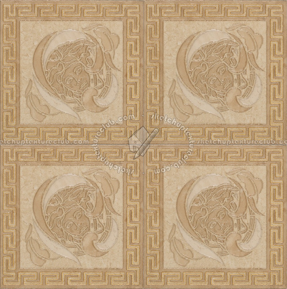 Textures   -   ARCHITECTURE   -   TILES INTERIOR   -   Ornate tiles   -   Ancient Rome  - Ancient rome floor tile texture seamless 16404 (seamless)