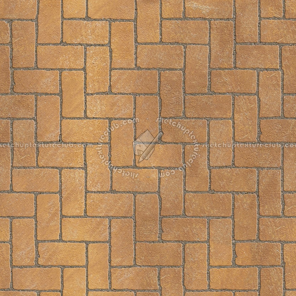 Textures   -   ARCHITECTURE   -   PAVING OUTDOOR   -   Terracotta   -   Herringbone  - Cotto paving herringbone outdoor texture seamless 06766 (seamless)