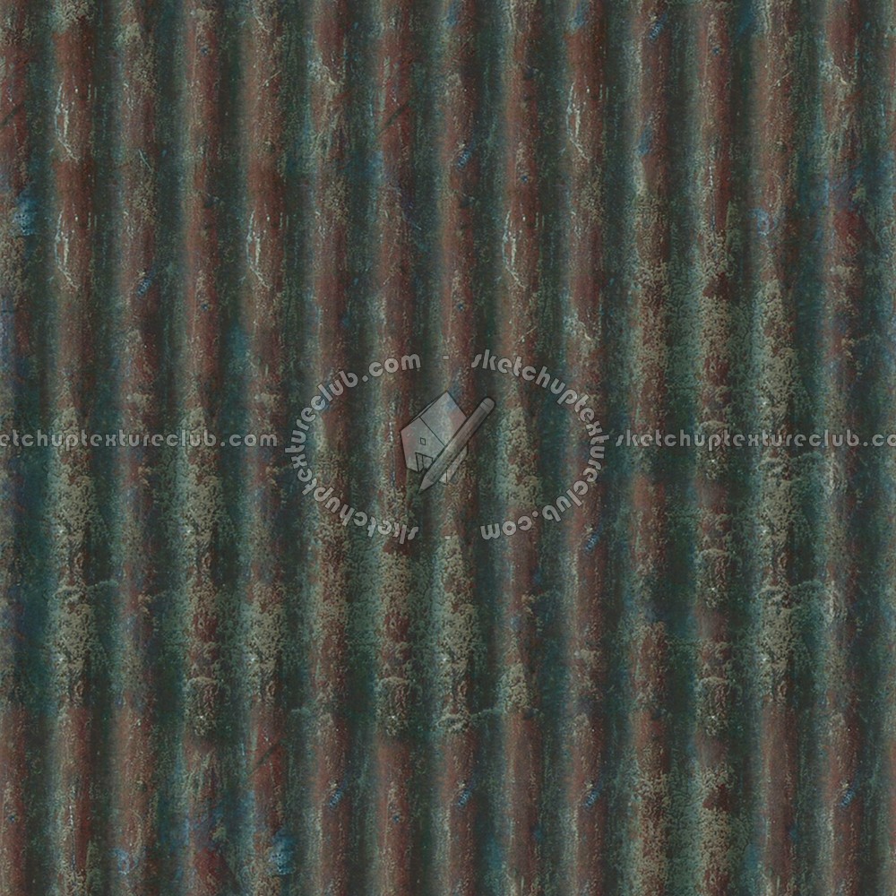 Textures - ARCHITECTURE - ROOFINGS - Metal roofs - Dirty metal rufing texture seamless 03630 (seamless)