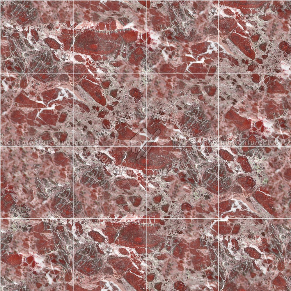Textures - ARCHITECTURE - TILES INTERIOR - Marble tiles - Red - Levanto red marble floor tile texture seamless 14623 (seamless)