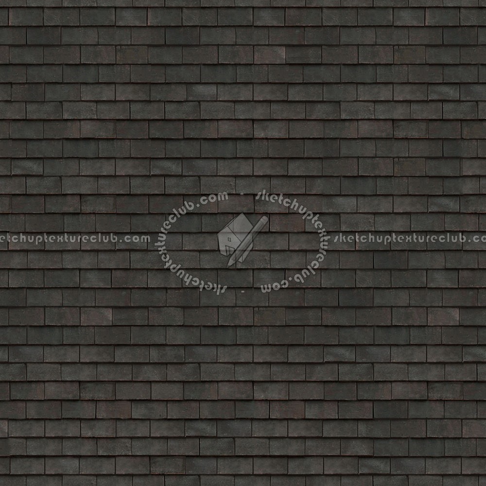 Textures - ARCHITECTURE - ROOFINGS - Flat roofs - Old Paris flat clay roof tiles texture seamless 03559 (seamless)