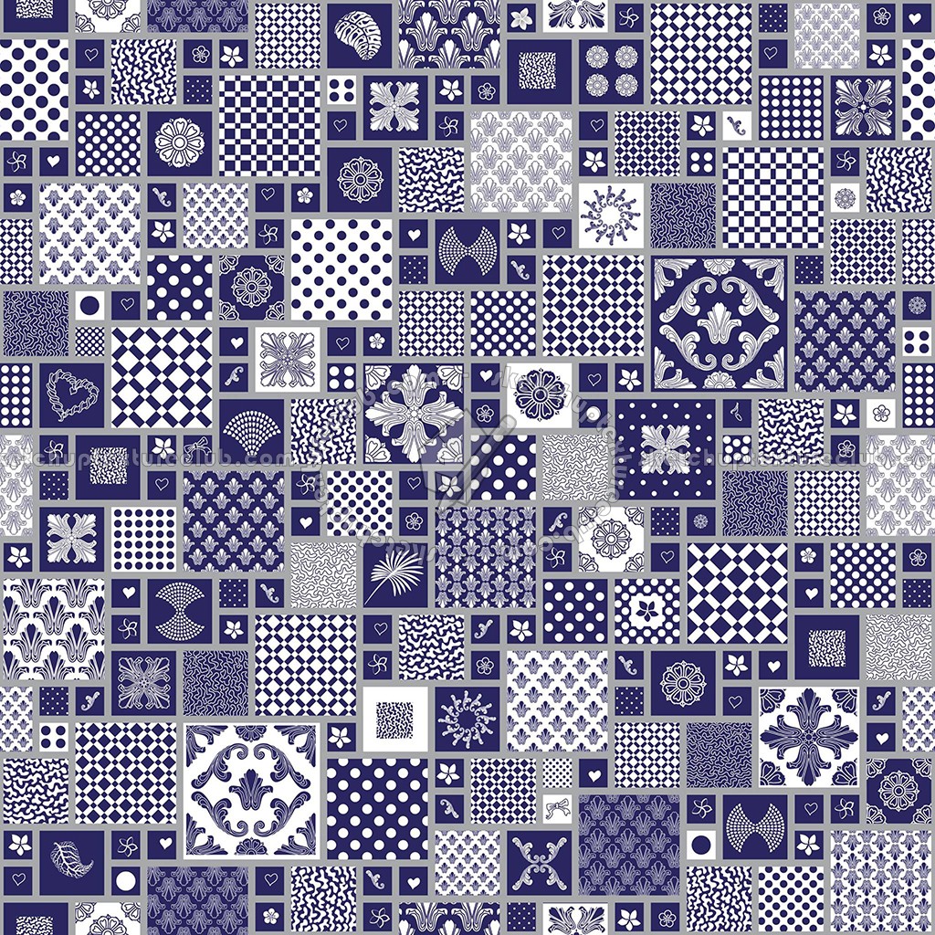 Textures   -   ARCHITECTURE   -   TILES INTERIOR   -   Ornate tiles   -   Patchwork  - Patchwork tile texture seamless 16811 (seamless)