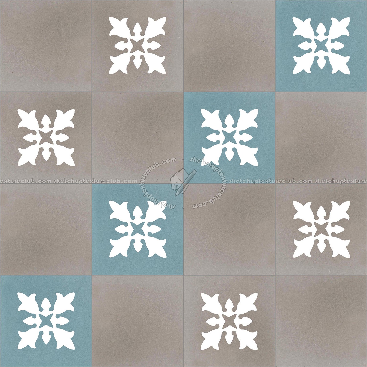 Textures   -   ARCHITECTURE   -   TILES INTERIOR   -   Cement - Encaustic   -   Encaustic  - Traditional encaustic cement ornate tile texture seamless 13475 (seamless)