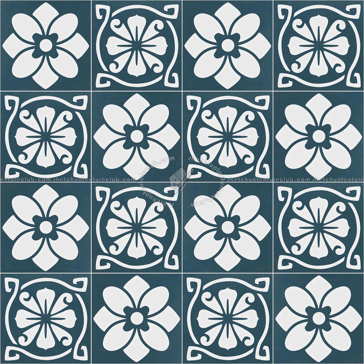 Textures   -   ARCHITECTURE   -   TILES INTERIOR   -   Cement - Encaustic   -   Victorian  - Victorian cement floor tile texture seamless 13695 (seamless)