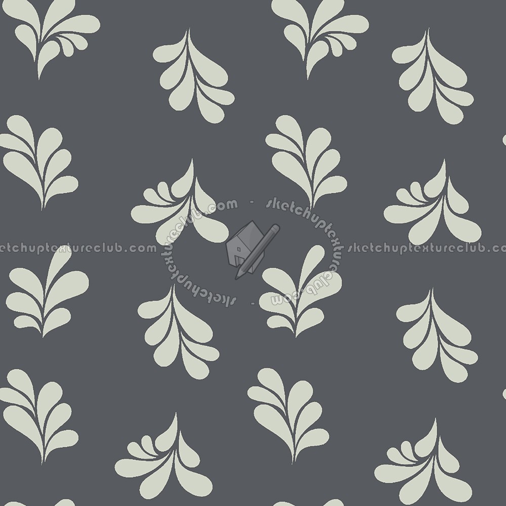 Textures - MATERIALS - WALLPAPER - various patterns - Vintage decorated wallpaper texture seamless 12161 (seamless)