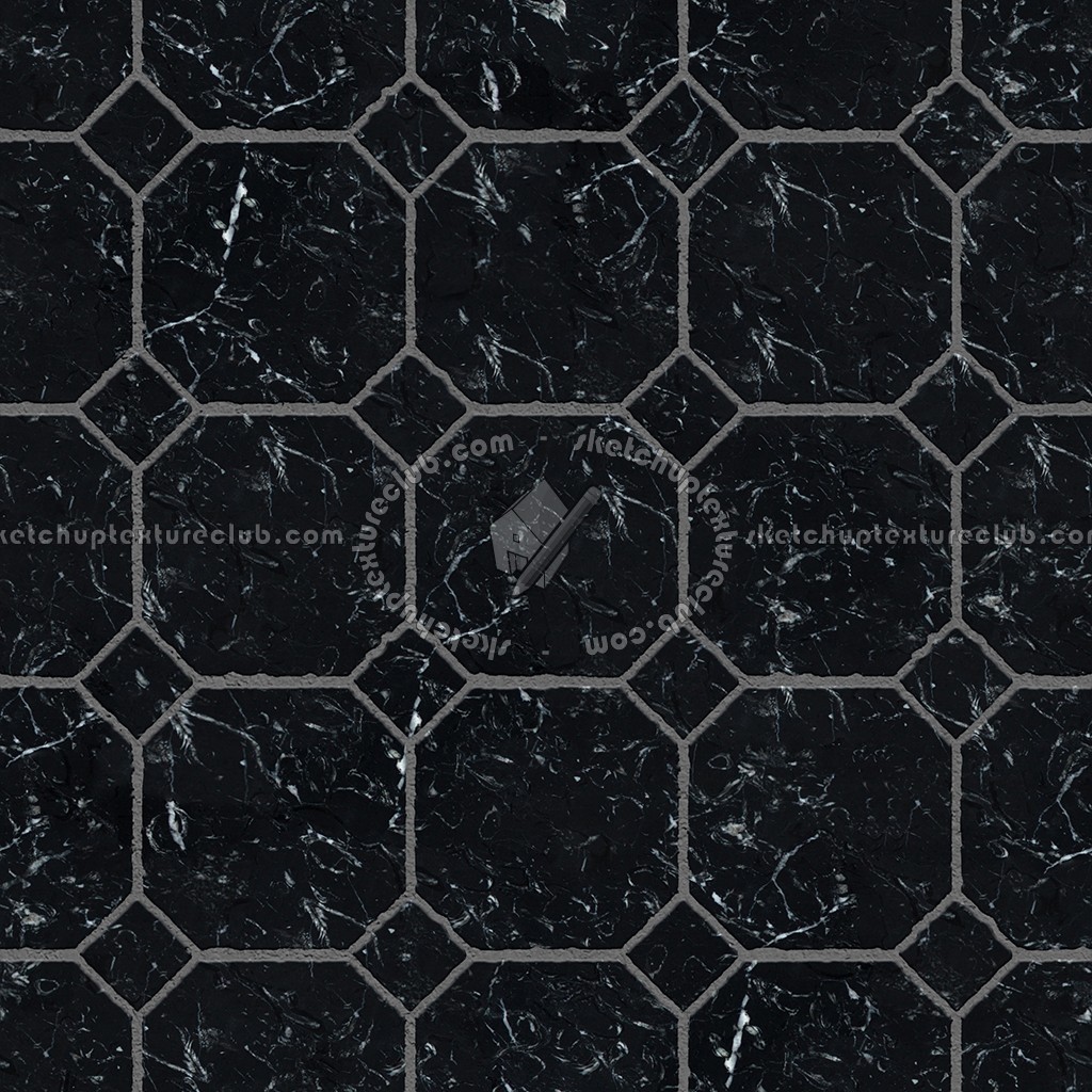 Textures - ARCHITECTURE - PAVING OUTDOOR - Marble - Black marble paving outdoor texture seamless 17069 (seamless)