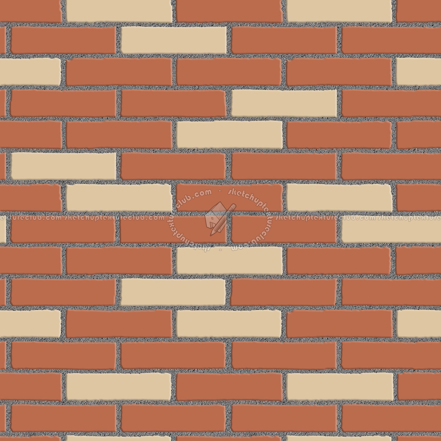 Textures   -   ARCHITECTURE   -   BRICKS   -   Facing Bricks   -   Smooth  - Facing smooth bricks texture seamless 00291 (seamless)