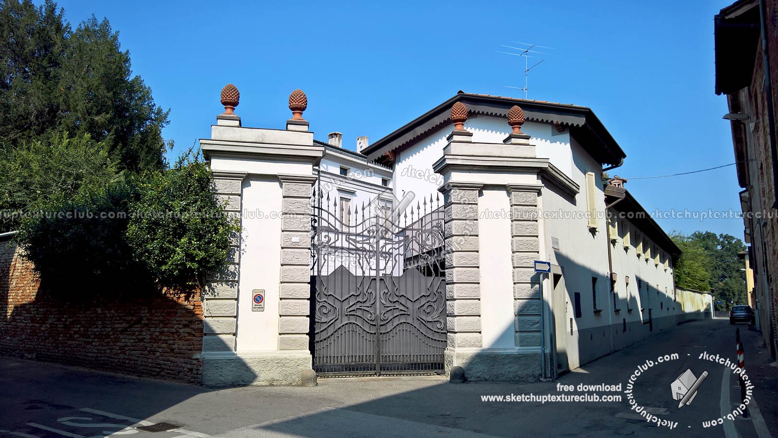 Textures   -   ARCHITECTURE   -   BUILDINGS   -   Gates  - Metal entrance gate texture 18607