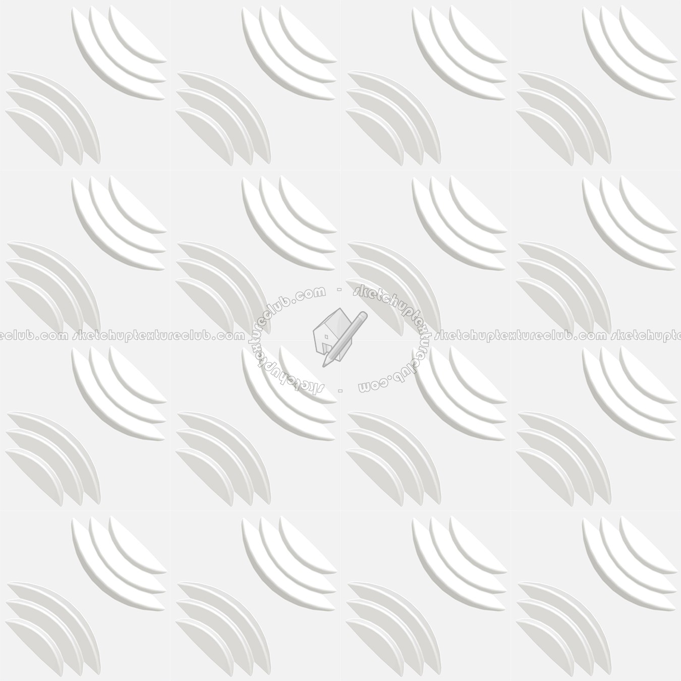 Textures   -   ARCHITECTURE   -   DECORATIVE PANELS   -   3D Wall panels   -   White panels  - White interior 3D wall panel texture seamless 02969 (seamless)