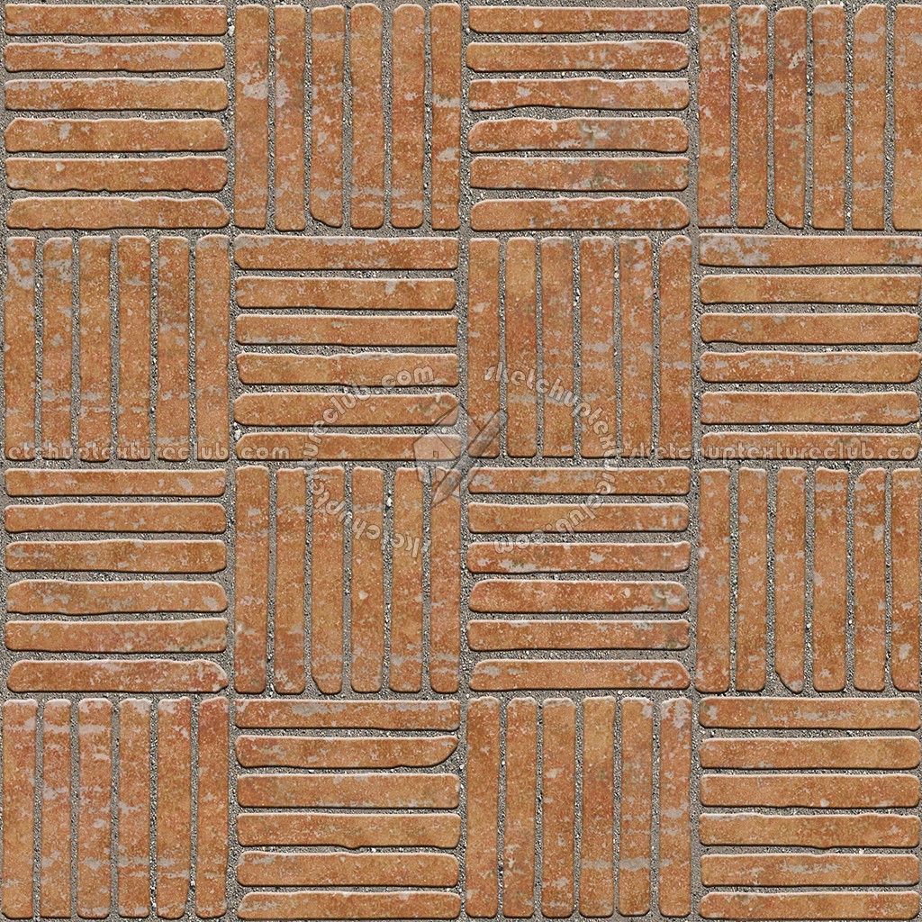 Textures - ARCHITECTURE - PAVING OUTDOOR - Terracotta - Blocks regular - Cotto paving outdoor regular blocks texture seamless 06680 (seamless)
