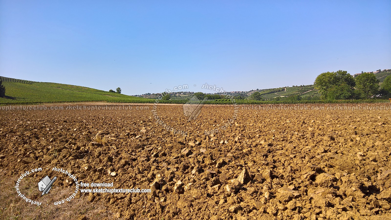 Textures - BACKGROUNDS & LANDSCAPES - NATURE - Countrysides & Hills - Fields with clods countrysides landscape texture 17964