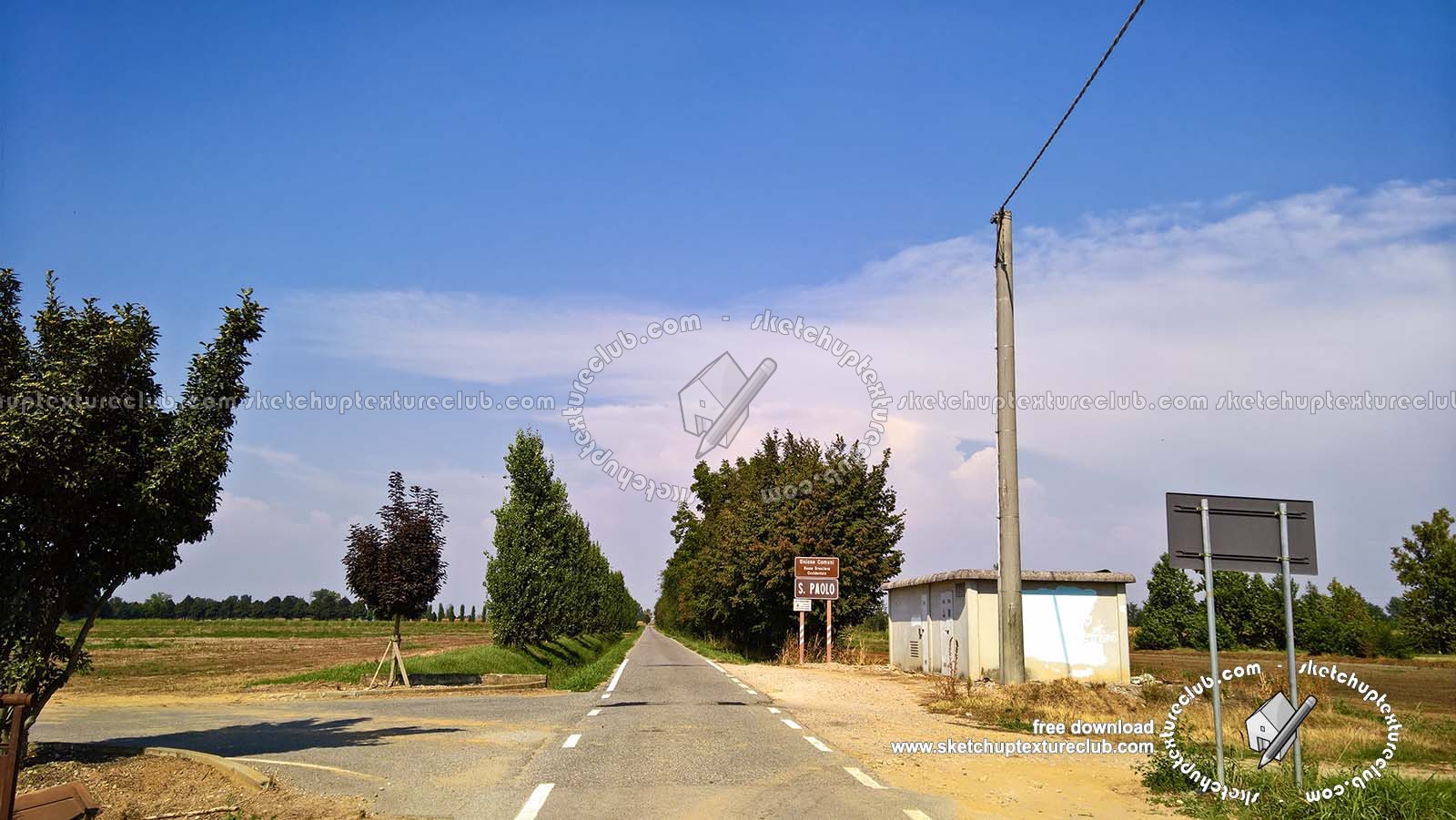 Textures   -   BACKGROUNDS &amp; LANDSCAPES   -   ROADS &amp; PARKINGS  - Provincial road landscape texture 18993