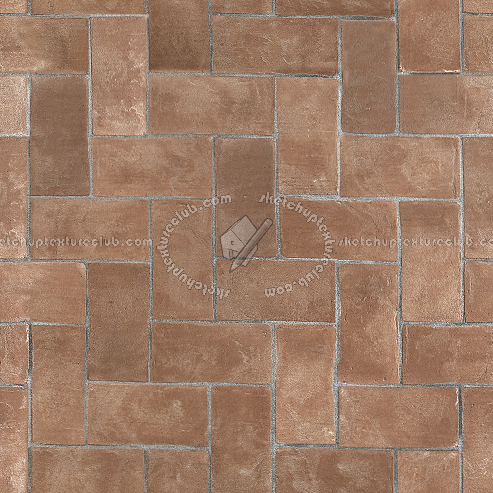 Textures - ARCHITECTURE - TILES INTERIOR - Terracotta tiles - Terracotta handmade tiles texture seamless 16051 (seamless)