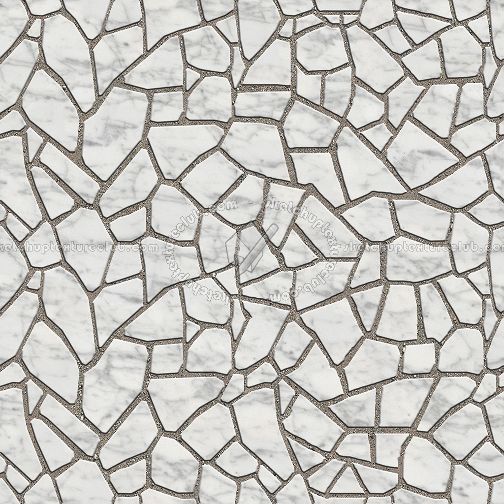 Carrara marble paving flagstone texture seamless 05908