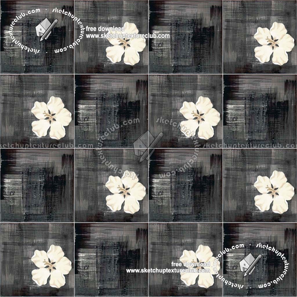 Textures   -   ARCHITECTURE   -   TILES INTERIOR   -   Ornate tiles   -   Floral tiles  - Ceramic floral tiles texture seamless 19205 (seamless)