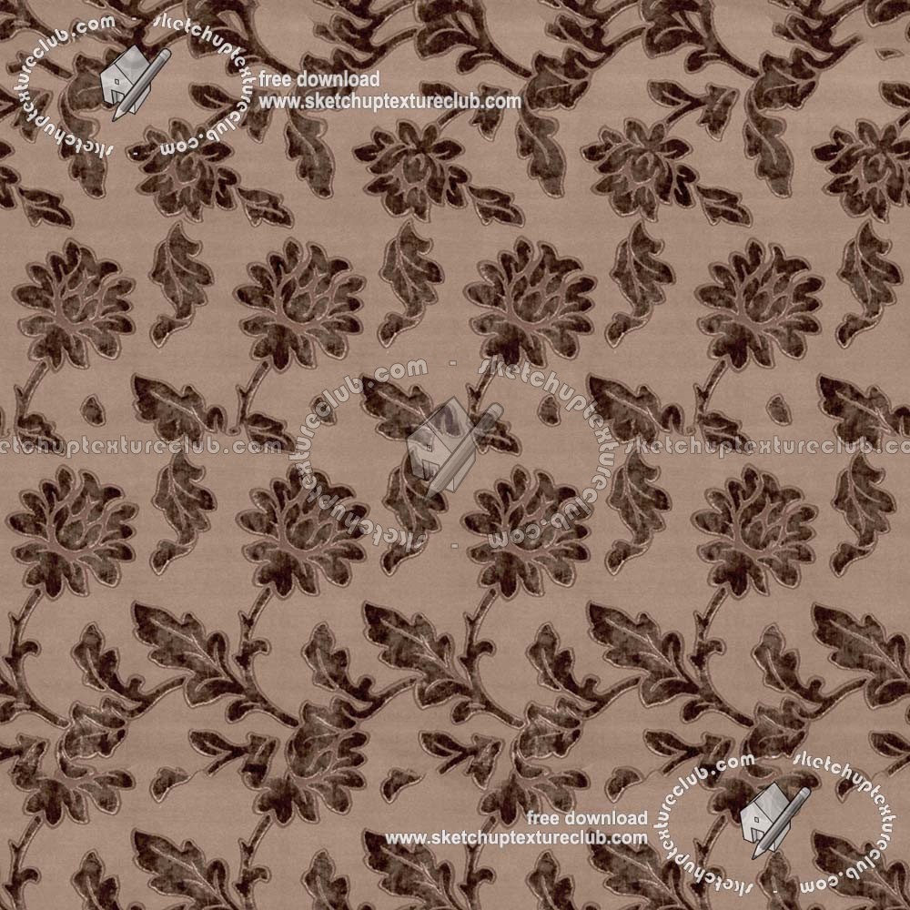Textures   -   MATERIALS   -   FABRICS   -   Velvet  - Floral velvet fabric texture seamless 19425 (seamless)