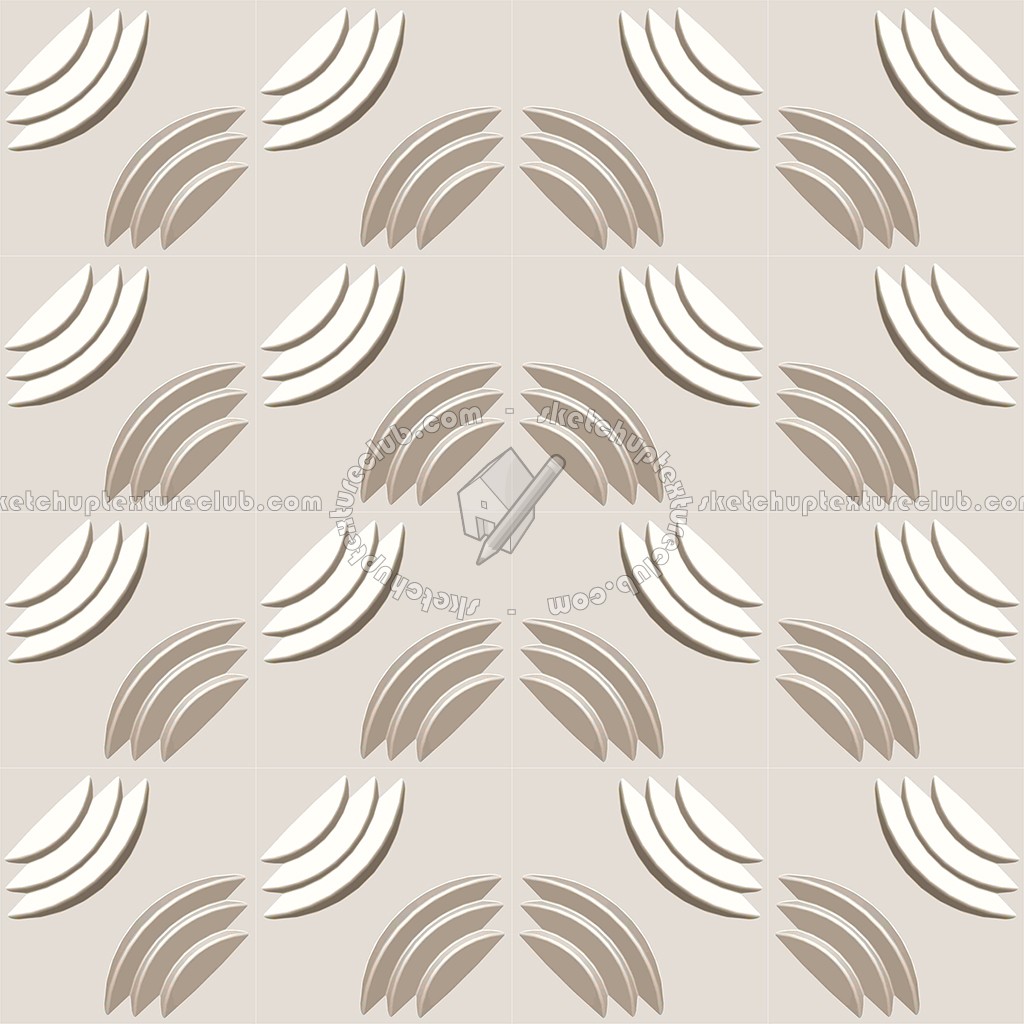 Textures - ARCHITECTURE - DECORATIVE PANELS - 3D Wall panels - Mixed colors - Interior 3D wall panel texture seamless 02760 (seamless)