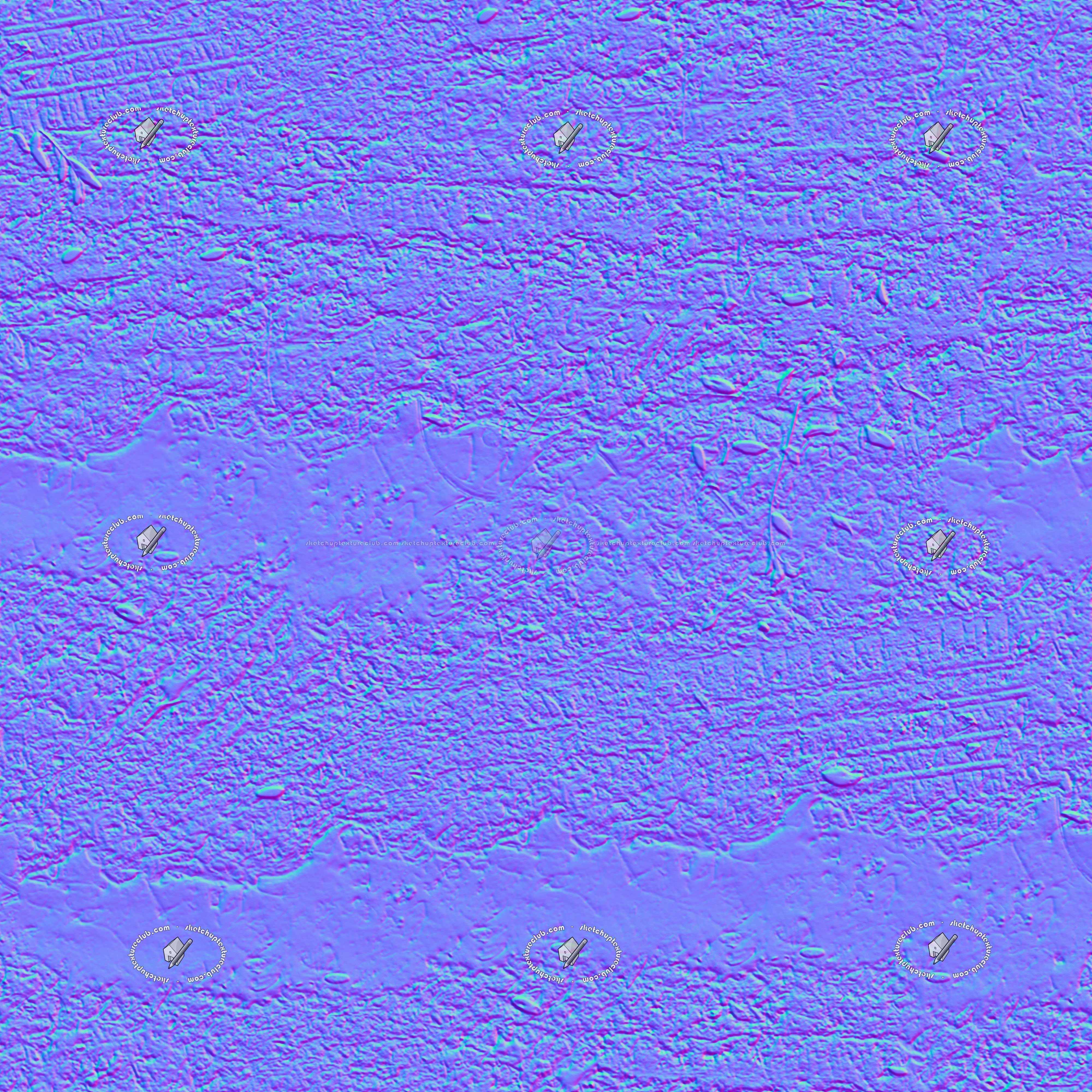 Textures   -   NATURE ELEMENTS   -   SOIL   -   Mud  - Mud with leaves texture seamless 21307 - Normal