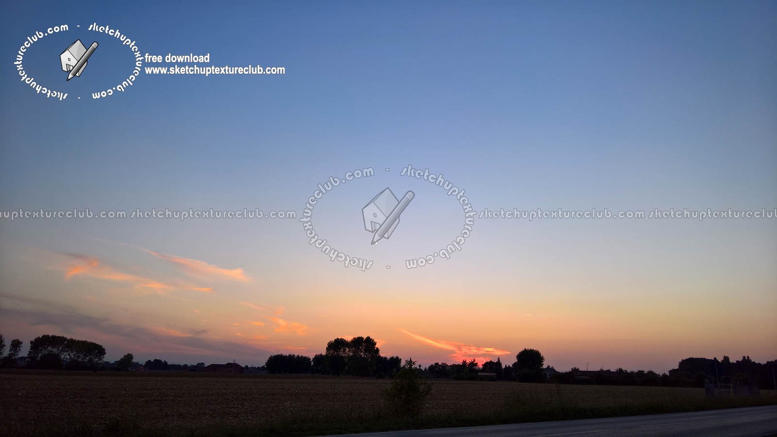 Textures   -   BACKGROUNDS &amp; LANDSCAPES   -   SUNRISES &amp; SUNSETS  - Sunrise with rural background 18393