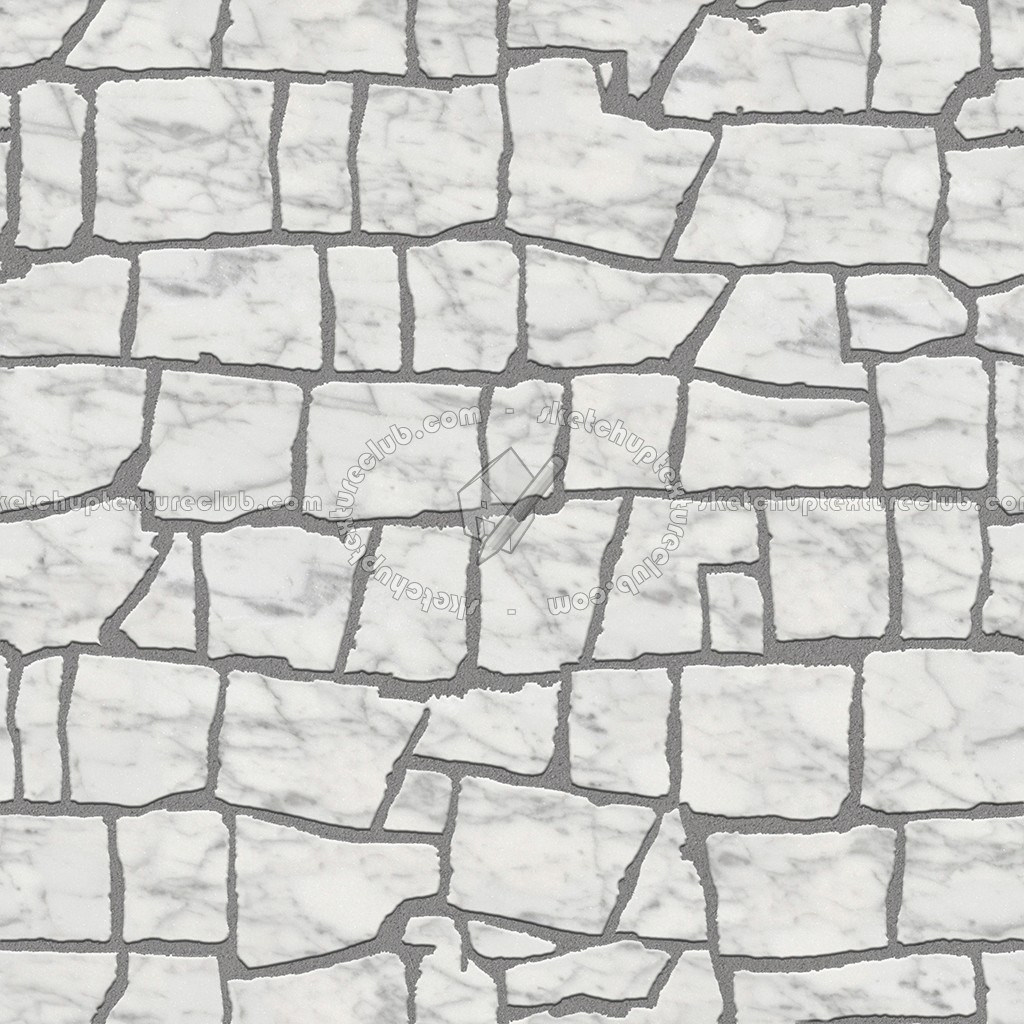 Textures - ARCHITECTURE - PAVING OUTDOOR - Flagstone - Carrara marble paving flagstone texture seamless 05909 (seamless)