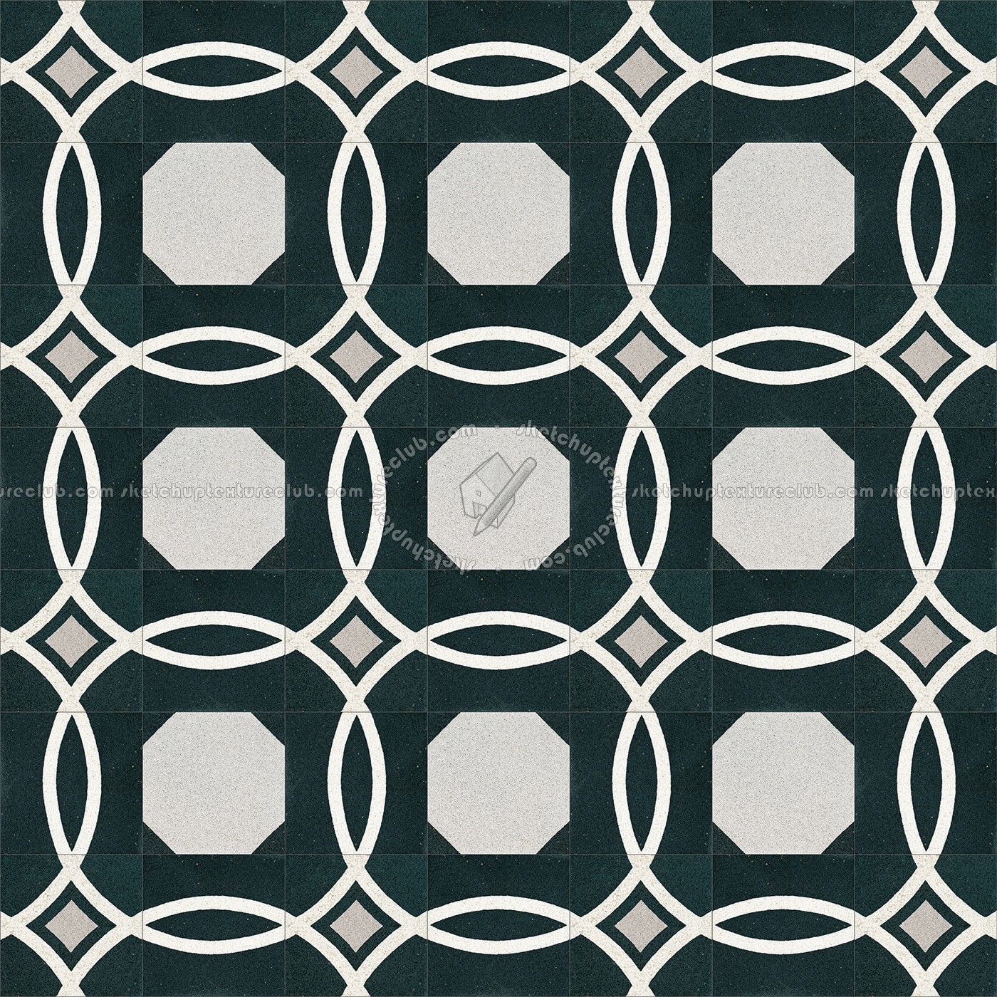 Textures   -   ARCHITECTURE   -   TILES INTERIOR   -   Cement - Encaustic   -   Cement  - Cement concrete tile texture seamless 13360 (seamless)