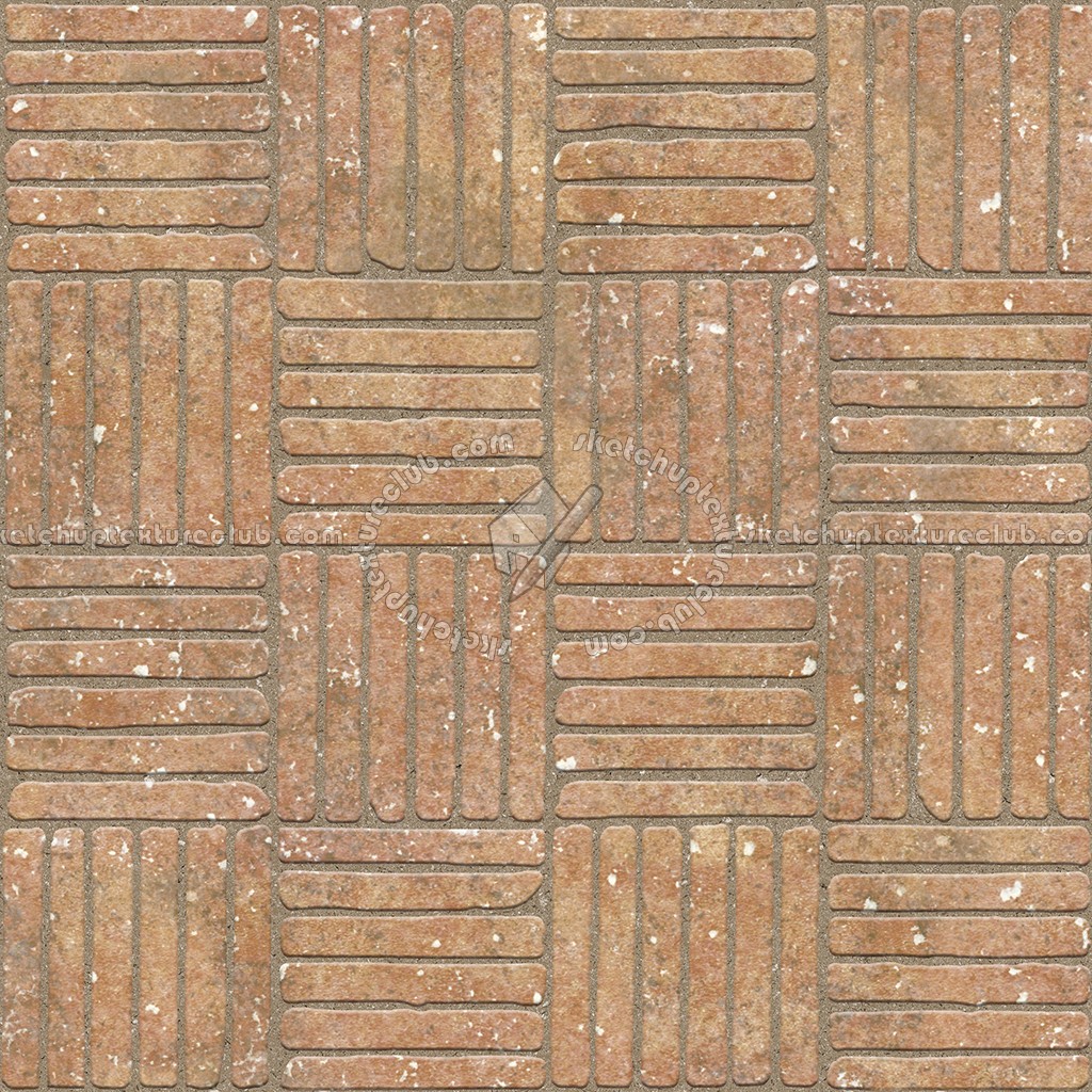 Textures - ARCHITECTURE - PAVING OUTDOOR - Terracotta - Blocks regular - Cotto paving outdoor regular blocks texture seamless 06683 (seamless)