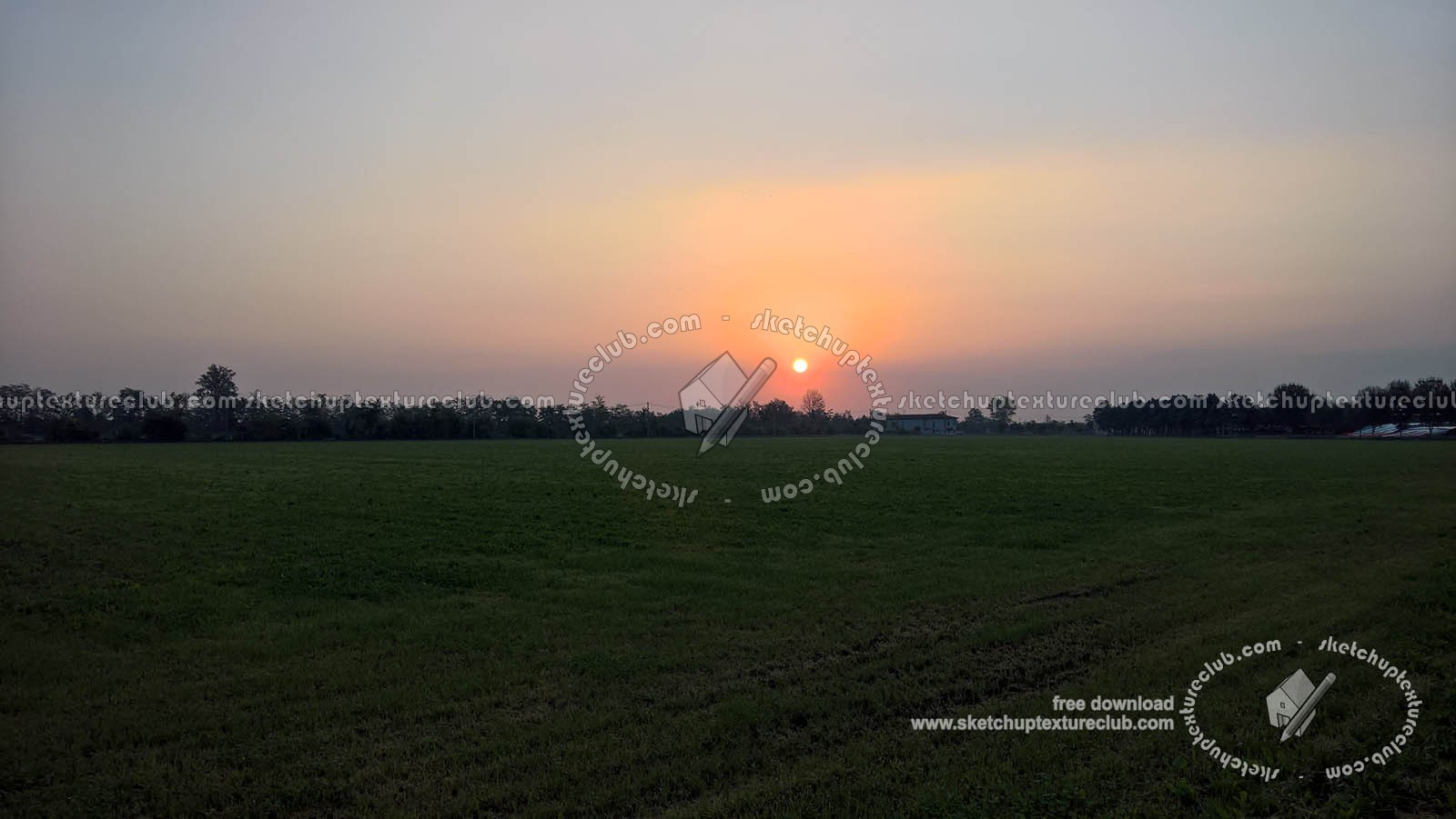 Textures   -   BACKGROUNDS &amp; LANDSCAPES   -   SUNRISES &amp; SUNSETS  - Sunrise with rural background 18395