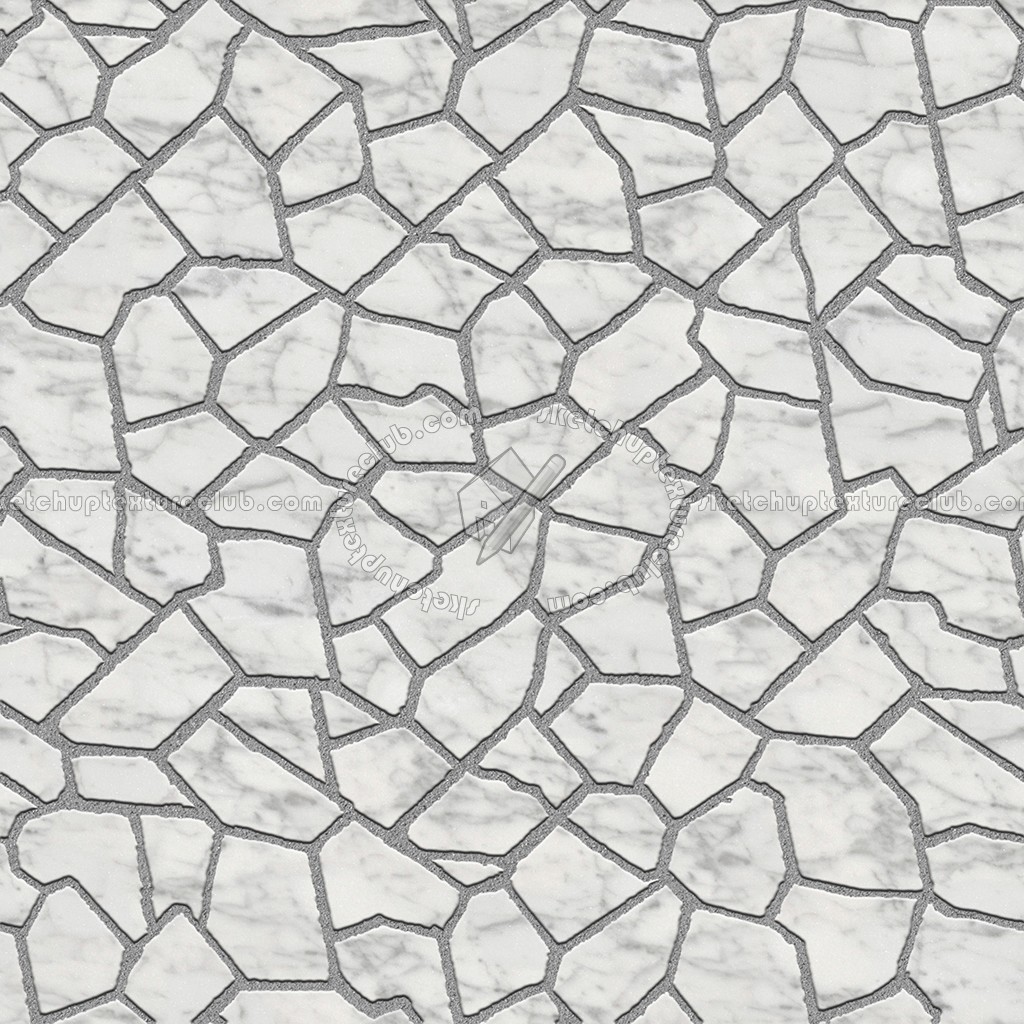 0047 carrara marble paving flagstone texture seamless