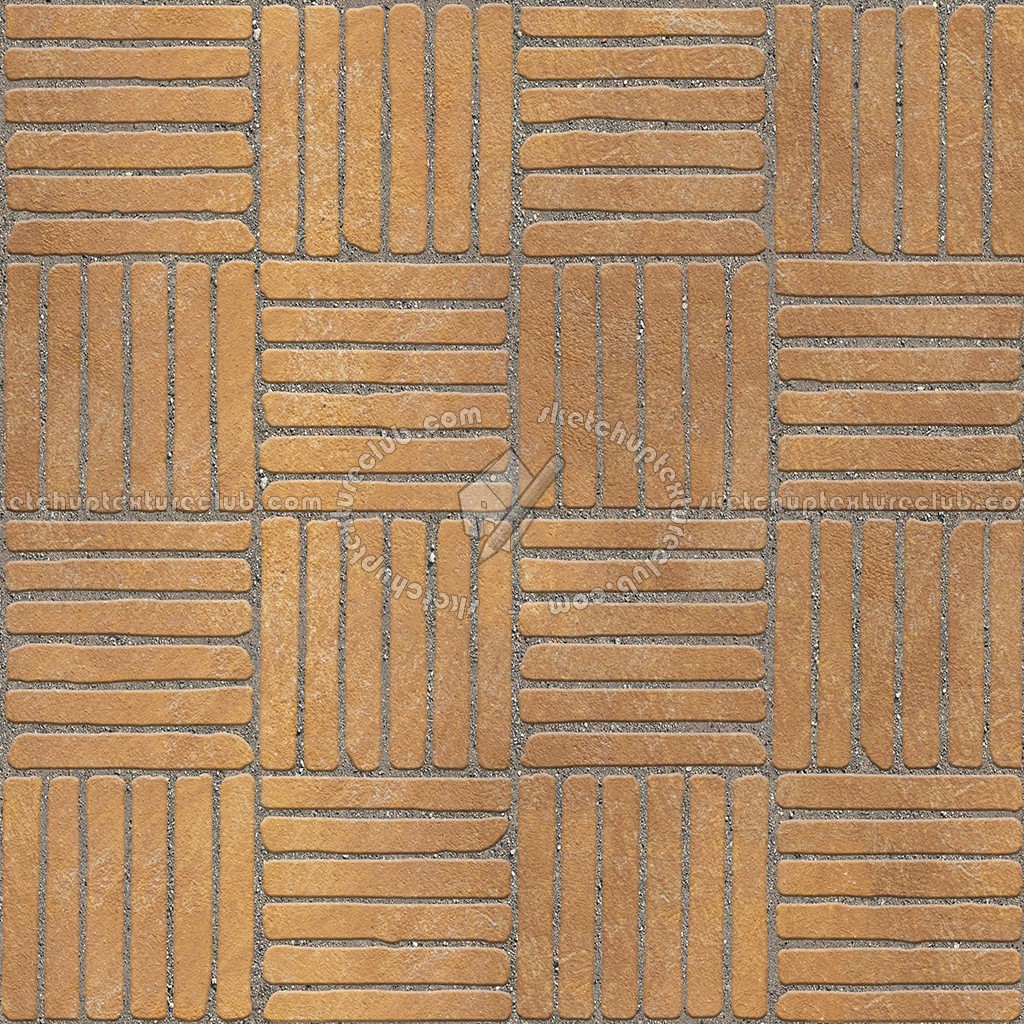 Textures - ARCHITECTURE - PAVING OUTDOOR - Terracotta - Blocks regular - Cotto paving outdoor regular blocks texture seamless 06684 (seamless)
