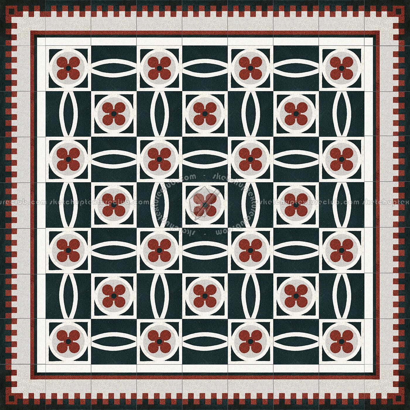 Textures   -   ARCHITECTURE   -   TILES INTERIOR   -   Cement - Encaustic   -   Cement  - Cement concrete tile texture seamless 13362 (seamless)