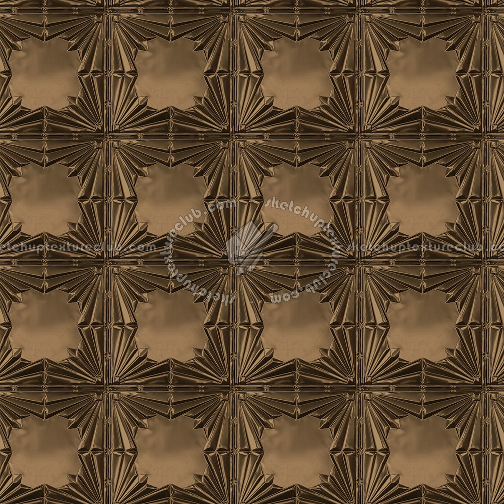Textures - MATERIALS - METALS - Panels - Bronze metal panel texture seamless 10439 (seamless)